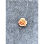 Бусина роза искусственный коралл 16.5 мм